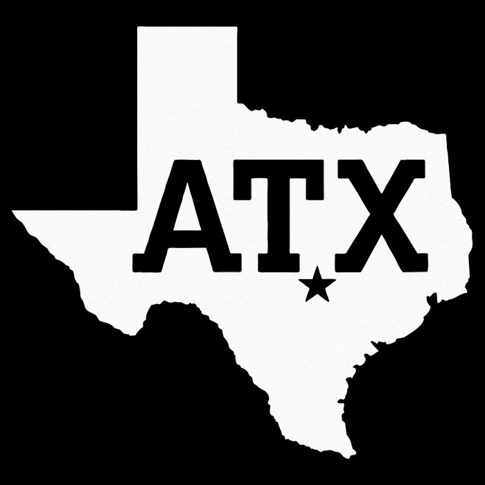 ATX Austin TX Design With Texas Silhouette Bucket Hat
