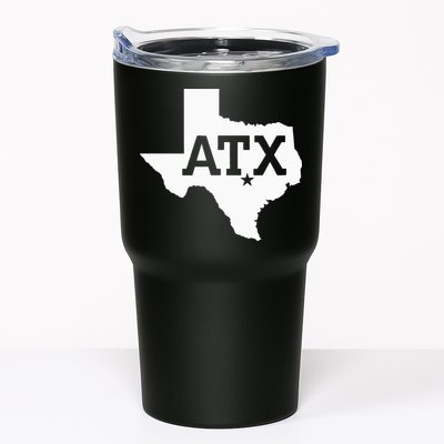 ATX Austin TX Design With Texas Silhouette Tumbler