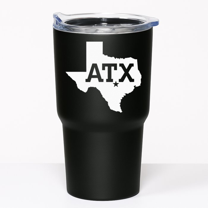 ATX Austin TX Design With Texas Silhouette Tumbler