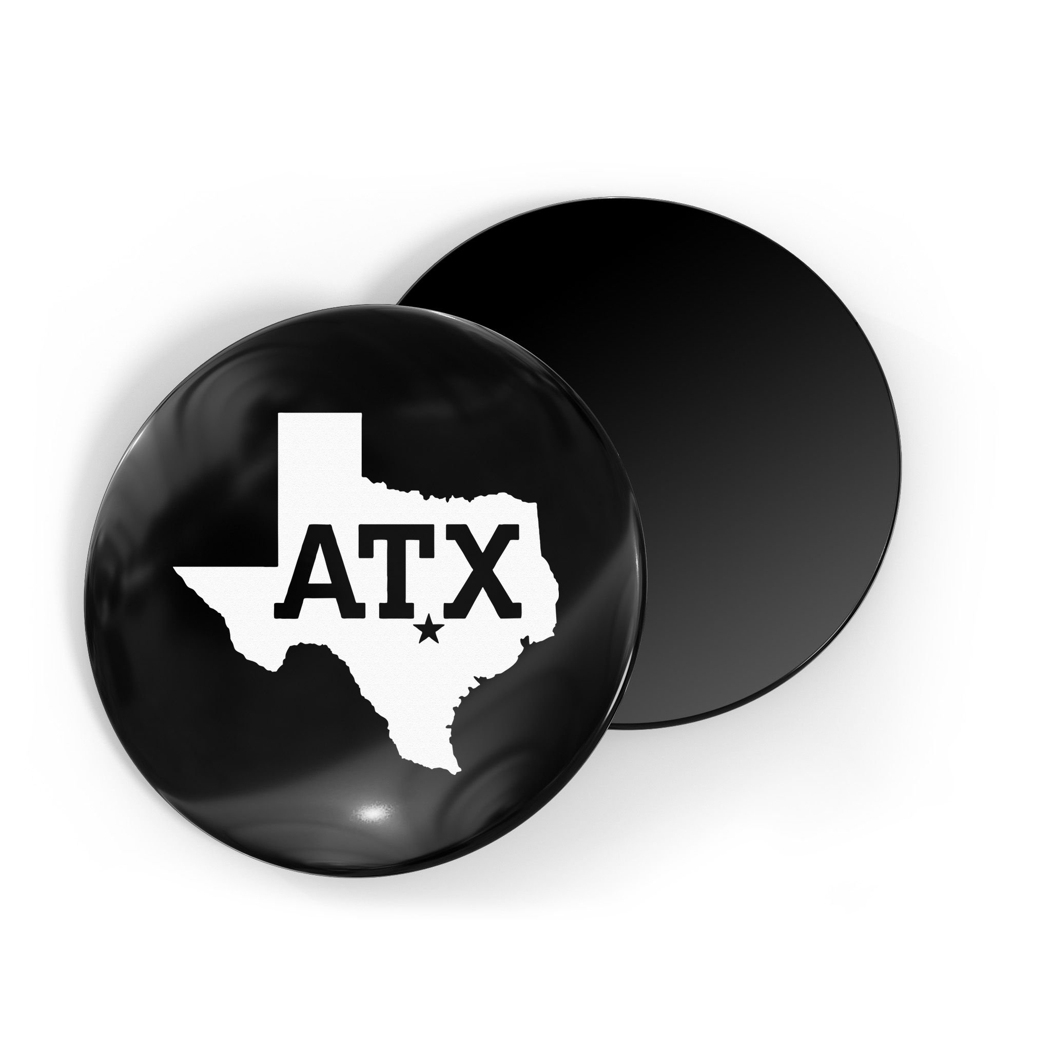 ATX Austin TX Design With Texas Silhouette Magnet
