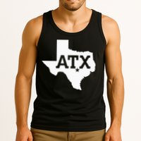 ATX Austin TX Design With Texas Silhouette Tank Top