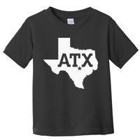 ATX Austin TX Design With Texas Silhouette Toddler T-Shirt