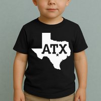 ATX Austin TX Design With Texas Silhouette Toddler T-Shirt