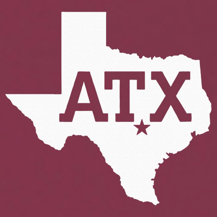 ATX Austin TX Design With Texas Silhouette 16oz Travel Tumbler