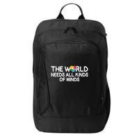 Autism Awareness The World Needs All Kinds Of Minds City Backpack
