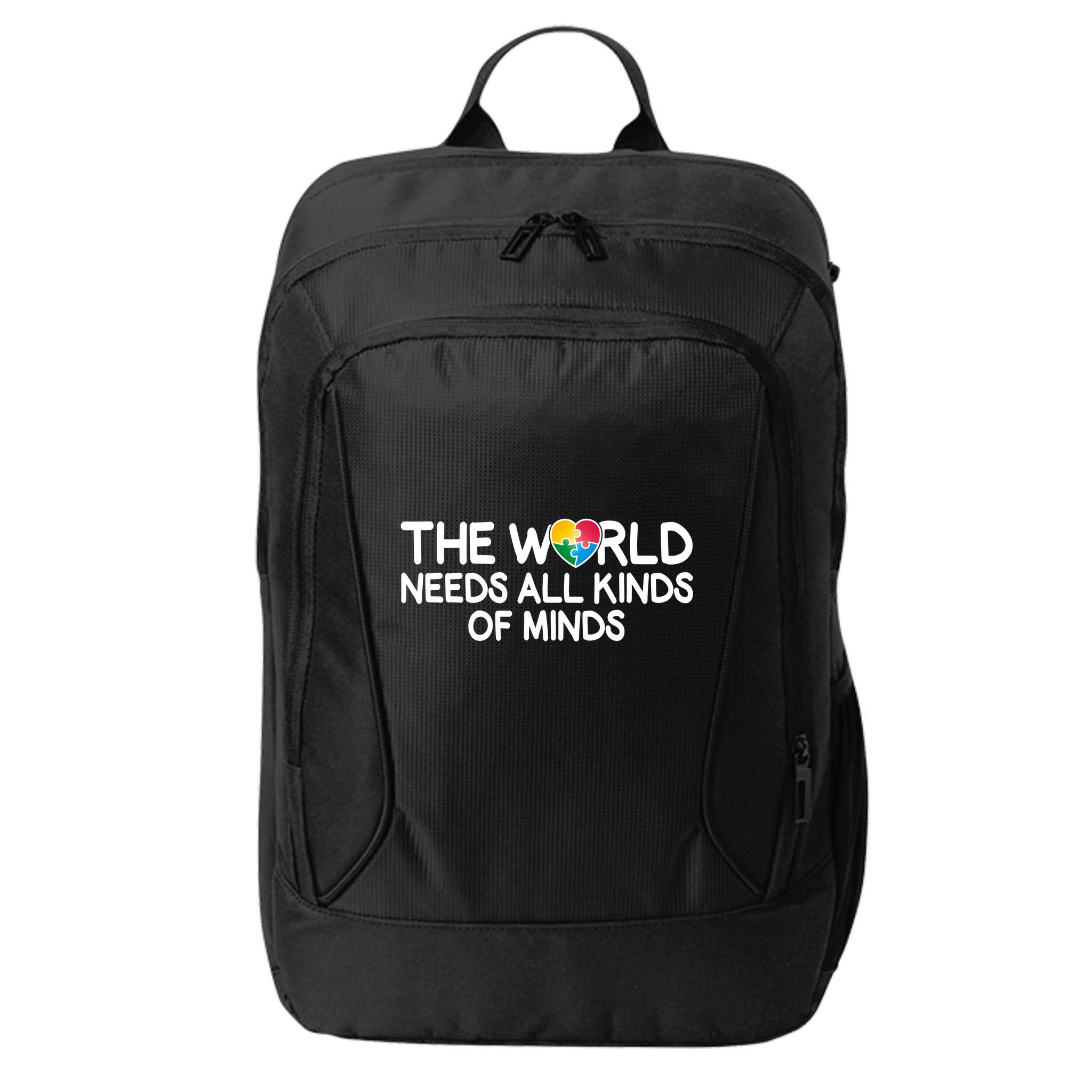 Autism Awareness The World Needs All Kinds Of Minds City Backpack