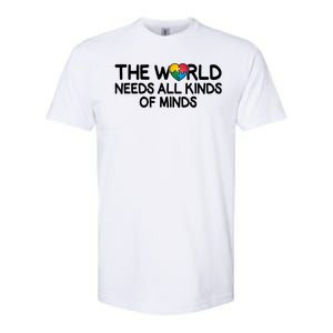 Autism Awareness The World Needs All Kinds Of Minds Softstyle CVC T-Shirt