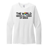 Autism Awareness The World Needs All Kinds Of Minds Womens CVC Long Sleeve Shirt