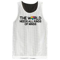 Autism Awareness The World Needs All Kinds Of Minds Mesh Reversible Basketball Jersey Tank