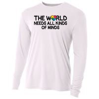 Autism Awareness The World Needs All Kinds Of Minds Cooling Performance Long Sleeve Crew