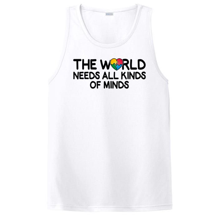 Autism Awareness The World Needs All Kinds Of Minds PosiCharge Competitor Tank