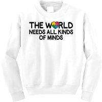 Autism Awareness The World Needs All Kinds Of Minds Kids Sweatshirt