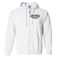 Autism Awareness The World Needs All Kinds Of Minds Full Zip Hoodie