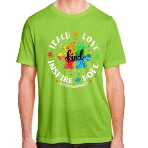 Autism Awareness Teacher Teach Hope Love Inspire Adult ChromaSoft Performance T-Shirt