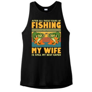 After All These Years Of Fishing My Wife Is Still My Best Catch Matching Couple Ladies PosiCharge Tri-Blend Wicking Tank