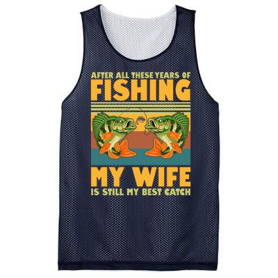 After All These Years Of Fishing My Wife Is Still My Best Catch Matching Couple Mesh Reversible Basketball Jersey Tank