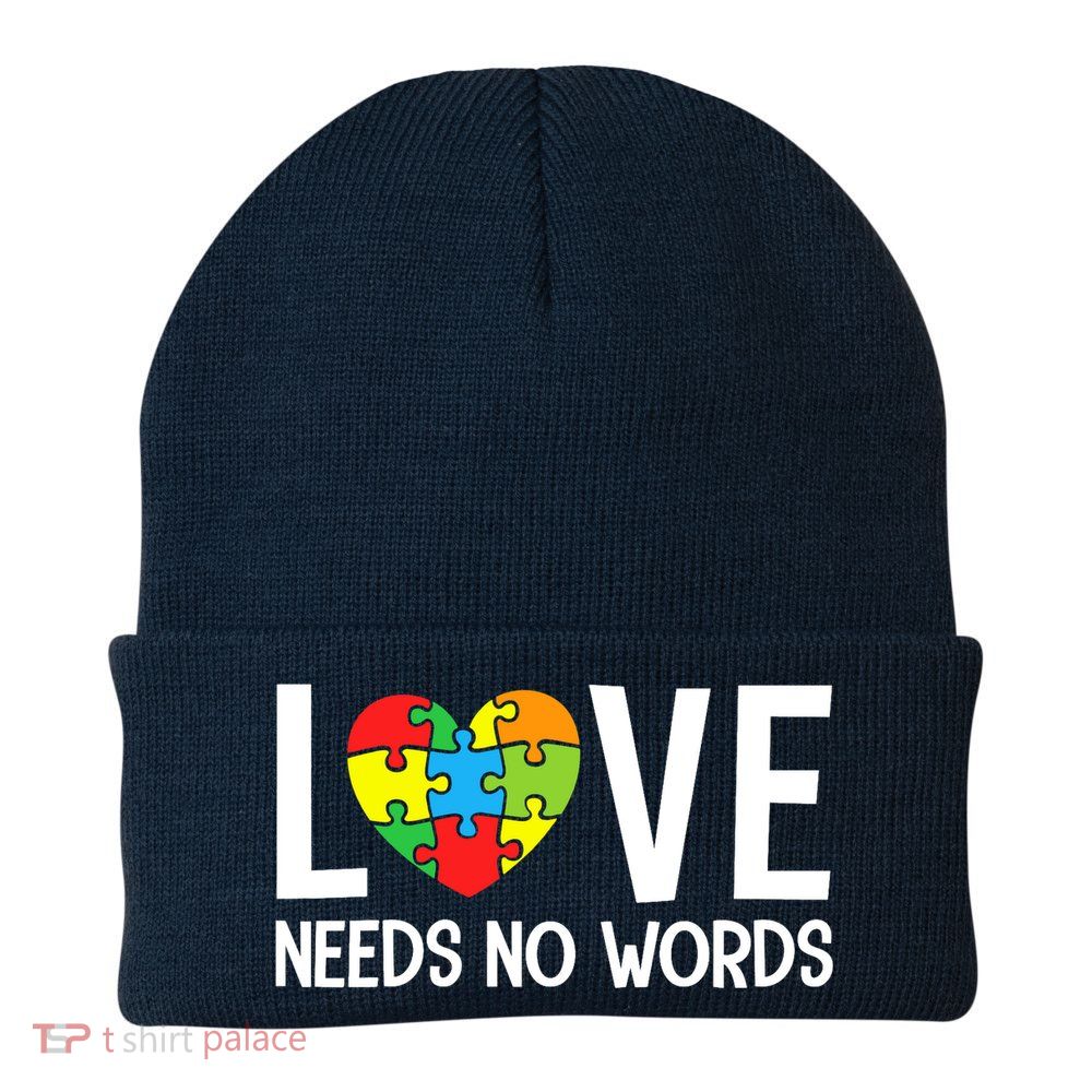Autism Awareness Teacher Love Needs No Word Special Ed Beanie