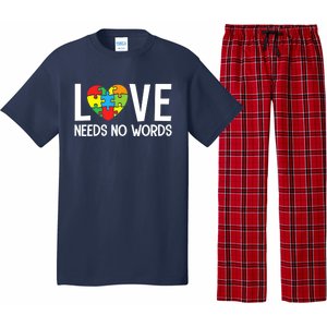 Autism Awareness Teacher Love Needs No Word Special Ed Pajama Set