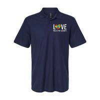 Autism Awareness Teacher Love Needs No Word Special Ed Softstyle Adult Sport Polo