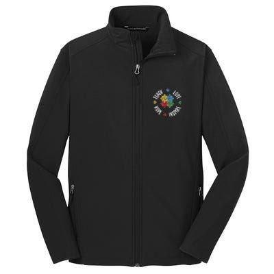 Autism Awareness Teacher Gift Core Soft Shell Jacket