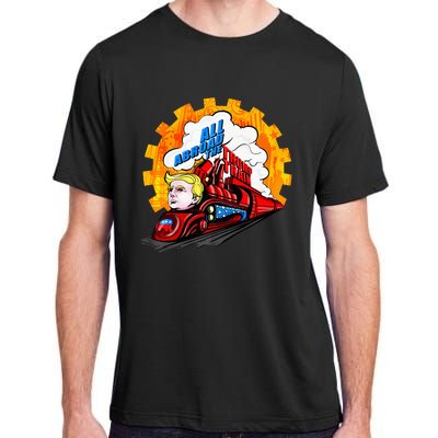 All Abroad The Trump Train 2024 Future Is Bright Premium Adult ChromaSoft Performance T-Shirt