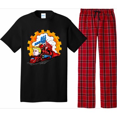 All Abroad The Trump Train 2024 Future Is Bright Premium Pajama Set