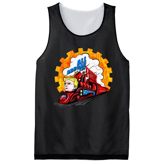 All Abroad The Trump Train 2024 Future Is Bright Premium Mesh Reversible Basketball Jersey Tank