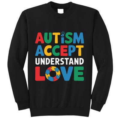 Autism Awareness Teacher Autism Accept Understand Love Sweatshirt