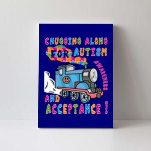 Advocate Acceptance Train Puzzle Cool Autism Awareness Gift Canvas