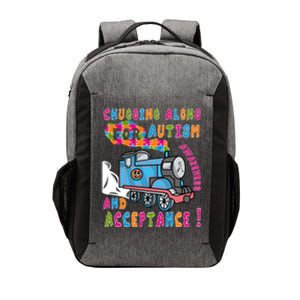 Advocate Acceptance Train Puzzle Cool Autism Awareness Gift Vector Backpack