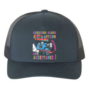 Advocate Acceptance Train Puzzle Cool Autism Awareness Gift Yupoong Adult 5-Panel Trucker Hat