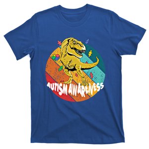 Autism Awareness T Rex Dinosaur And Gift T-Shirt