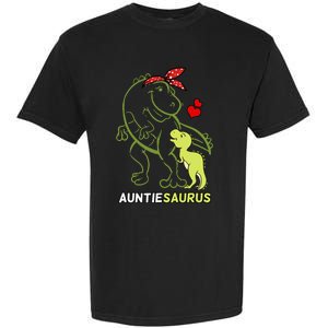 Auntiesaurus Auntie Tyrannosaurus Dinosaur Baby Garment-Dyed Heavyweight T-Shirt