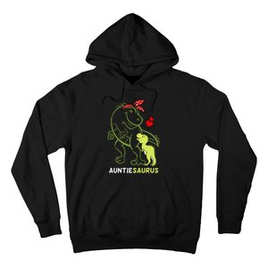 Auntiesaurus Auntie Tyrannosaurus Dinosaur Baby Hoodie