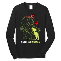 Auntiesaurus Auntie Tyrannosaurus Dinosaur Baby Long Sleeve Shirt