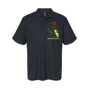 Auntiesaurus Auntie Tyrannosaurus Dinosaur Baby Softstyle Adult Sport Polo