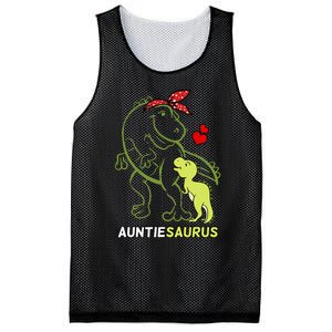 Auntiesaurus Auntie Tyrannosaurus Dinosaur Baby Mesh Reversible Basketball Jersey Tank