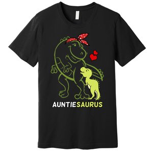 Auntiesaurus Auntie Tyrannosaurus Dinosaur Baby Premium T-Shirt