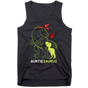 Auntiesaurus Auntie Tyrannosaurus Dinosaur Baby Tank Top