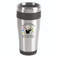Autism Awareness Teacher Accept Don't Judge Albert Einstein 16oz Travel Tumbler