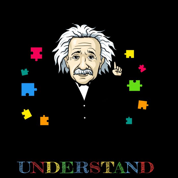 Autism Awareness Teacher Accept Don't Judge Albert Einstein 16oz Travel Tumbler
