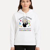 Autism Awareness Teacher Accept Don't Judge Albert Einstein Hoodie