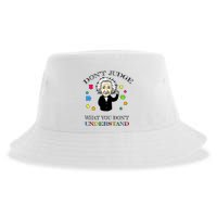 Autism Awareness Teacher Accept Don't Judge Albert Einstein Sustainable Bucket Hat