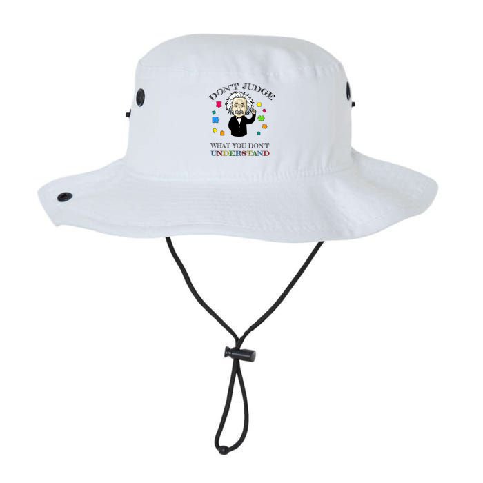Autism Awareness Teacher Accept Don't Judge Albert Einstein Bucket Hat