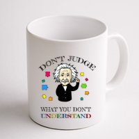 Autism Awareness Teacher Accept Don't Judge Albert Einstein Mug