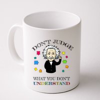 Autism Awareness Teacher Accept Don't Judge Albert Einstein Mug