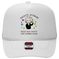 Autism Awareness Teacher Accept Don't Judge Albert Einstein Trucker Hat