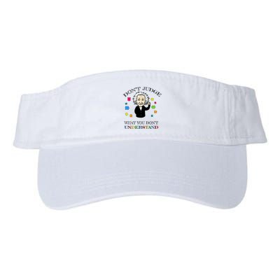 Autism Awareness Teacher Accept Don't Judge Albert Einstein Visor