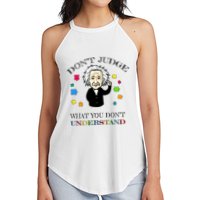 Autism Awareness Teacher Accept Don't Judge Albert Einstein Women's Perfect Tri Rocker Tank