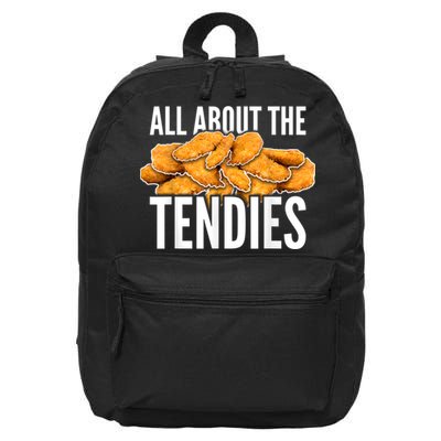All About The Tendies Chicken Tenders WallStreetBets 16 in Basic Backpack